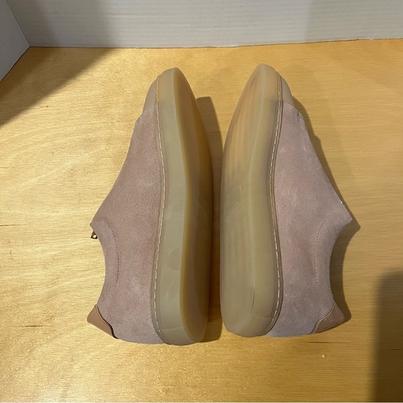 Pairs In Paris Women’s Leather Taupe Pink Zip Slip On Shoes Sneakers Size EU 39 - Picture 7 of 9